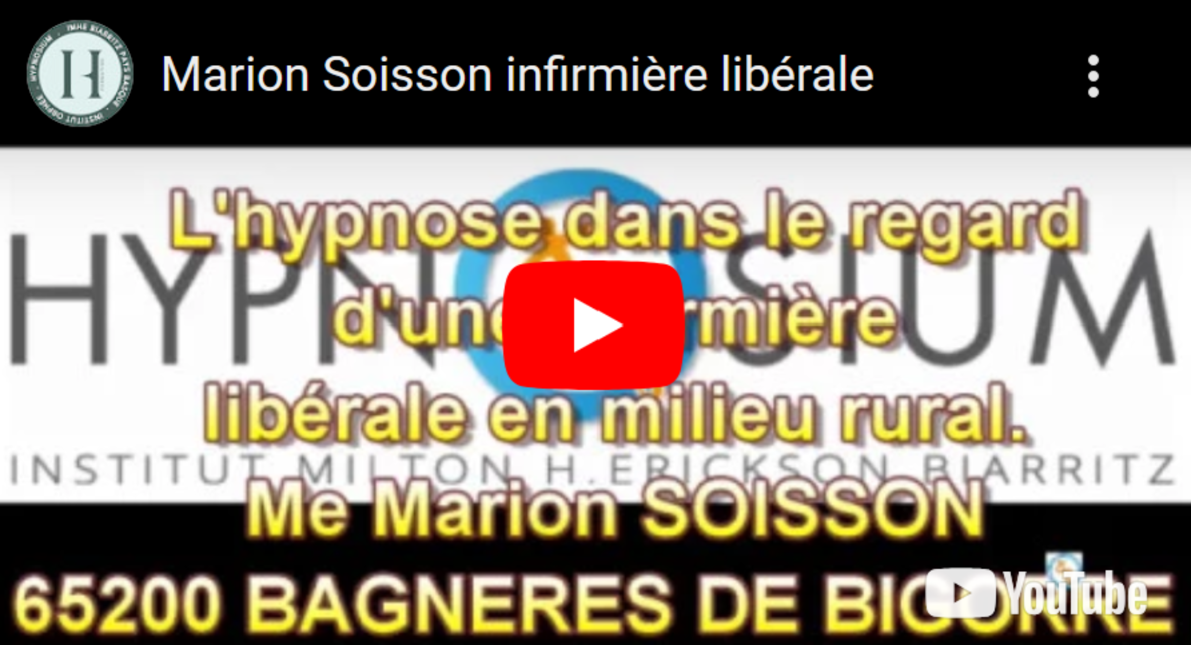 Hypnose, dans le regard d’une infirmière libérale – Mme Marion Soisson