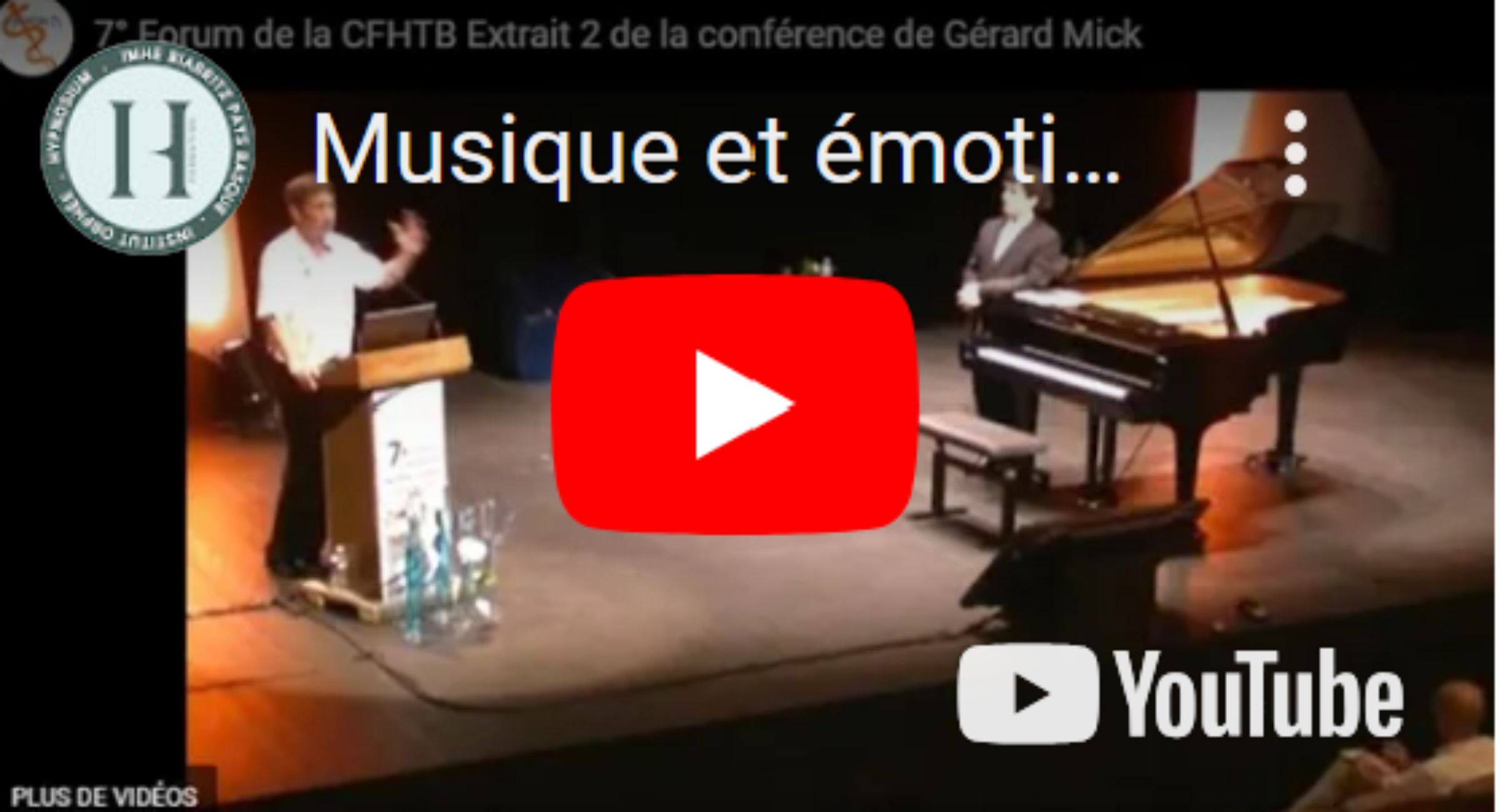 Musique et Emotions – Dr Gérard Mick