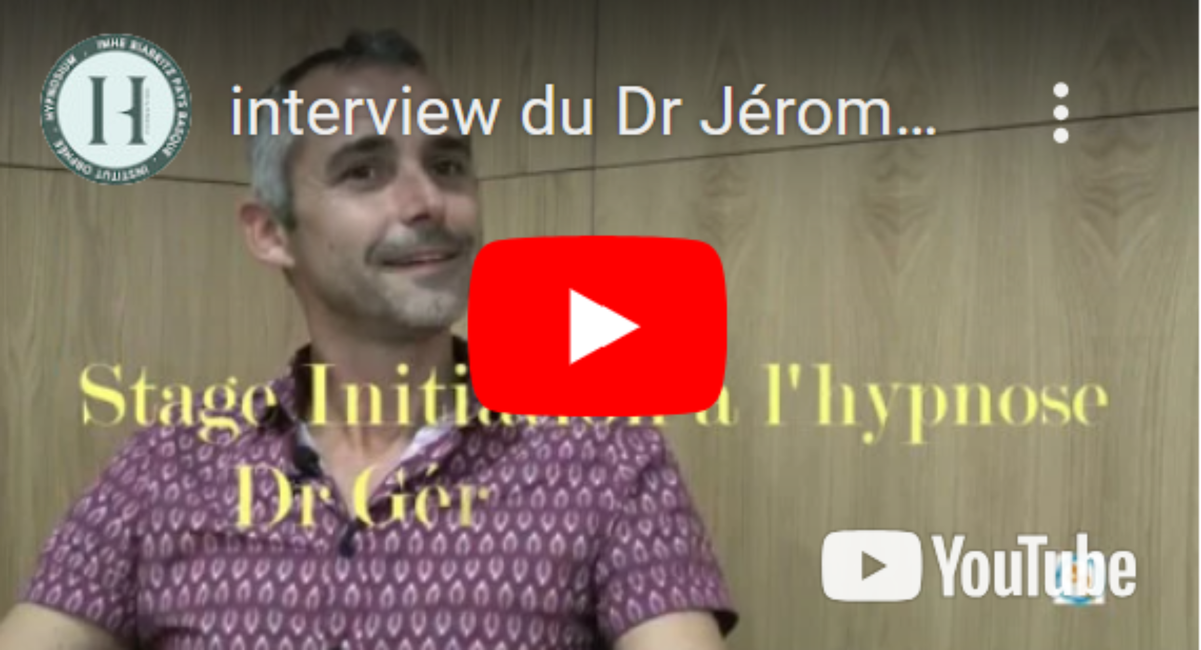La consultation en hypnose – Dr Jérôme Bocquet